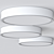 STAR LED Aluminum Ceiling Light 3D model small image 2