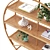 Rattan Round Bookcase 3D model small image 4