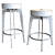 Hayden Brown Round Counter Stool 3D model small image 3