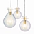 Pearlescent Glass Pendant Lighting 3D model small image 1