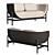 Casala Capsule Lounge 2 Seater: Modern and Inviting Seating 3D model small image 1
