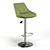 Modern Adjustable Height Faux Leather Bar Stool 3D model small image 1