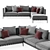 Modern Elegance: Flexform Atlante Sofa 3D model small image 2