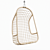 Boho Rattan Hanging Chair - HKLiving 3D model small image 1