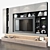 Stylish TV Shelf 0235 3D model small image 2