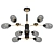 Sleek Ceiling Light: Omnilux Loano 3D model small image 1