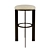 Sleek and Sturdy Bar Stool 3D model small image 1