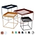 Versatile Multicolor Tray Tables 3D model small image 1