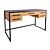 Oak Wood Desk with Drawers | "Truver 3D model small image 1