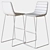 Elegant Adele Bar Chair 3D model small image 3