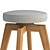 Drubin Swivel Counter Stool 3D model small image 3