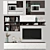 Lazurit Selesta TV Wall Unit 3D model small image 1