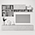 Lazurit Selesta TV Wall Unit 3D model small image 3