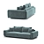 Modern Roche Bobois Underline Sofa 3D model small image 1
