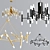 Petite Nordic Glow Chandelier 3D model small image 1