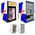 Title: Red Bull Mini Fridge: Low Poly Design 3D model small image 1