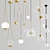 Elegant Glass Pendant Lights 3D model small image 1