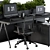 Modern Office Furniture Set 17 3D model small image 3