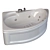 Luxurious Bathtub: Ariana 701 3D model small image 3