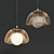 Luxury Gold Mesh Pendant Lamp (FLADE) 3D model small image 1