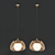 Luxury Gold Mesh Pendant Lamp (FLADE) 3D model small image 3