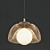 Luxury Gold Mesh Pendant Lamp (FLADE) 3D model small image 4