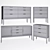 City Multi-Drawer Chests Set 3D model small image 4