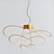 Sleek LED Pendant Light, Hoops 3 3D model small image 2