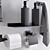 Sleek Bathroom Accessories Set 3D model small image 3