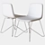 Vela Upholstered Chair: Elegant Comfort 3D model small image 3