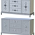 Jonathan Adler Turner Credenza: Stunning and Functional 3D model small image 4