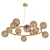 Amber Berries Chandelier D90 3D model small image 1