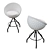 Eagle Golf Ball Barstool: Stylish Seating for Golf Lovers 3D model small image 3