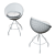 Eagle Golf Ball Barstool: Stylish Seating for Golf Lovers 3D model small image 4