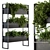 Elegant Black Box Plant Stand 3D model small image 2