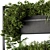 Elegant Black Box Plant Stand 3D model small image 3