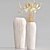 Rustic Mango Wood Vases 3D model small image 3