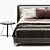 Luxury Minotti Spencer Bed 3D model small image 3