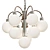 Elegant Murano Glass Chandelier 3D model small image 1