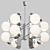 SpaceAge Sputnik Orbit Chandelier 3D model small image 1