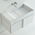 Inbani Paral Vanity Set 2: Top-Mounted Washbasin & Sectional Vanity Unit 3D model small image 5