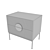 Elegant Curbstone with Drawers - Alto 3D model small image 3