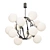 Atomic Chrome Sputnik Chandelier 3D model small image 1