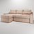 Modern Corner Sofa with Spacious Design 3D model small image 1