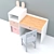 Nursery Desk & Decor 3D model small image 9