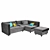 Luxury Velvet Sofa (3 Color) 3D model small image 3