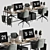 Modern Office Furniture Collection 3D model small image 3