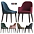 Elegant Domkapa Binoche Dining Armchair Set 3D model small image 1