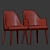 Elegant Domkapa Binoche Dining Armchair Set 3D model small image 5