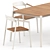 Sleek and Stylish: ICON ARMCHAIR & DINING TABLE 89 SET2 by akulaliving 3D model small image 2